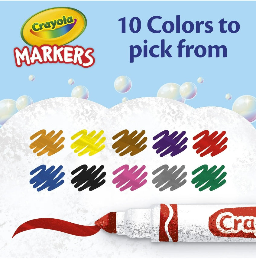 Marcadores punta ancha marca Crayola